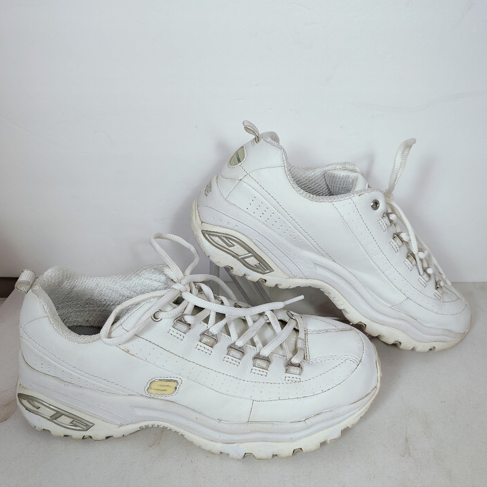 Skechers Sport Women's Premium Chunky Y2K Style Sneakers, White, Sz 9